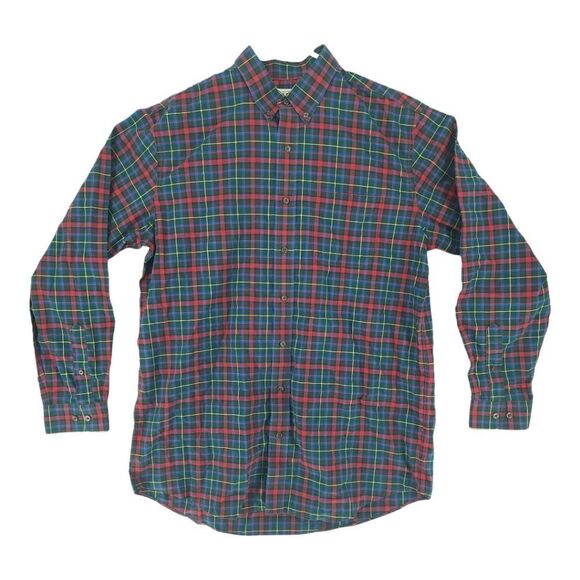 L.L Bean Men's Large Tall Plaid Long Sleeve Button Down - Picture 1 of 10